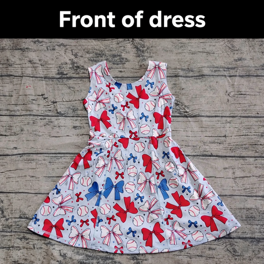 4th of July Baseball Dress